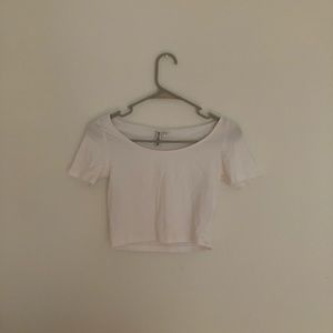 NWT - H&M White Crop Top